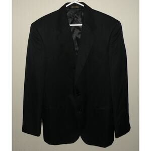Circle S Men’s 42R Western Suit Jacket Black Blazer Wool Blend NWT